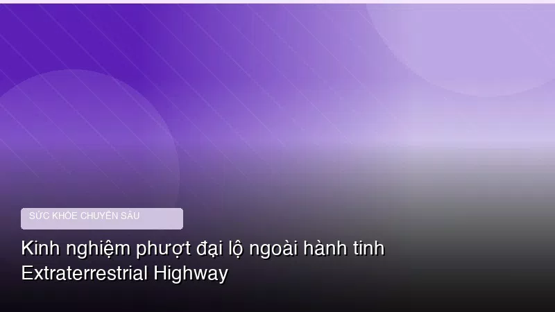Phân tích y khoa hình ảnh Kinh nghiệm phượt đại lộ ngoài hành tinh Extraterrestrial Highway